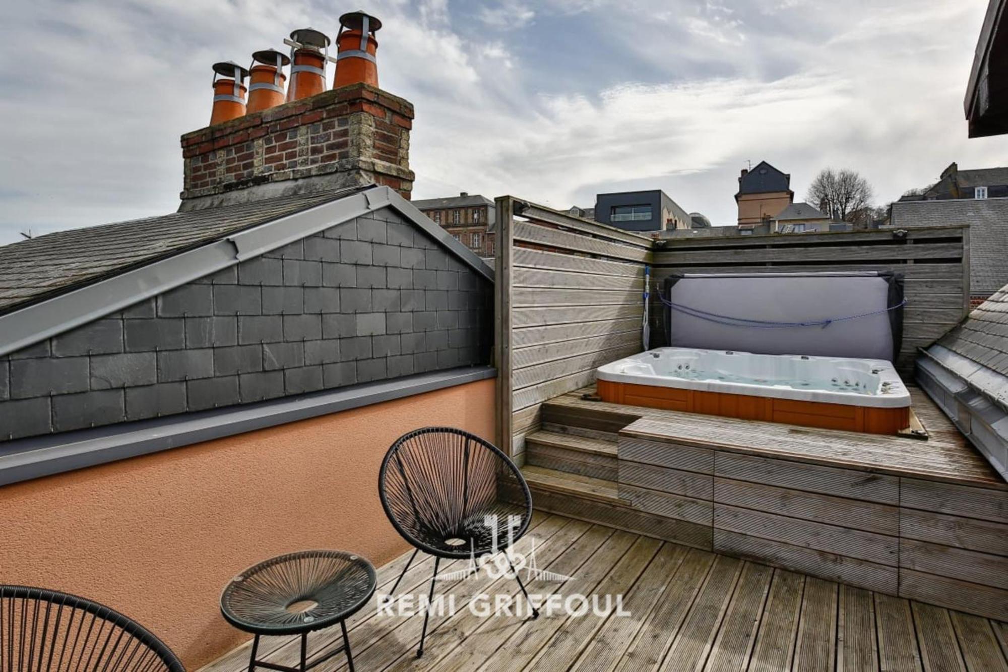 The Cosmopolitan Architect Design Home With Rooftop Jacuzzi 8 Guests Honfleur Eksteriør bilde